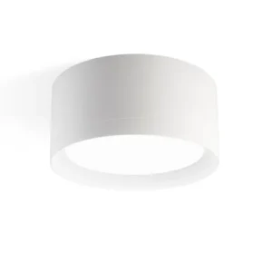 Arkoslight Stram Surface, downlight en saillie blanc texturé