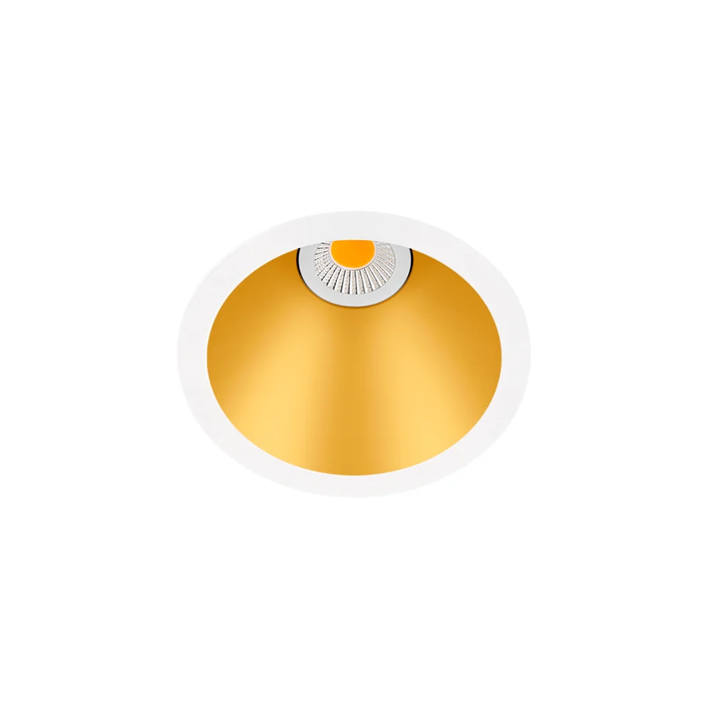 Arkoslight Swap, spot encastré réflecteur or