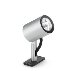 Projecteur extérieur Lombardo Ago en aluminium anodisé, tête cylindrique orientable