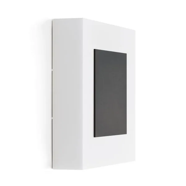 Lombardo Art 250 Mask : applique blanche avec cache décoratif gris anthracite sur la face