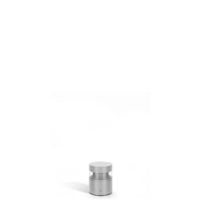 Lombardo Tok H150 : borne LED basse cylindrique en aluminium