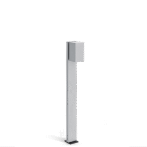 Lombardo Trend 60 Post : borne de jardin LED de 600 mm, corps aluminium gris