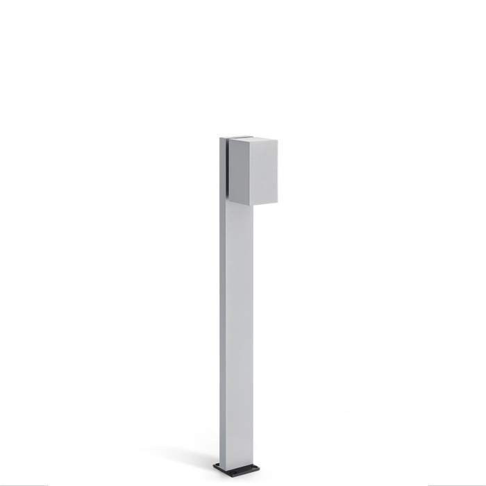 Lombardo Trend 60 Post : borne de jardin LED de 600 mm, corps aluminium gris