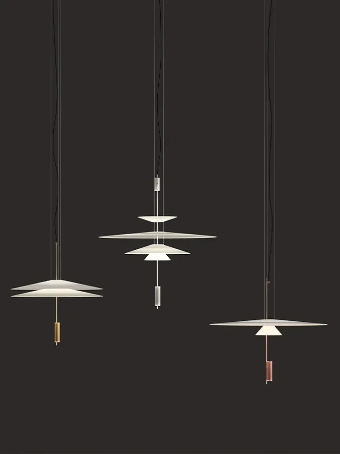 Trois suspensions Vibia Flamingo